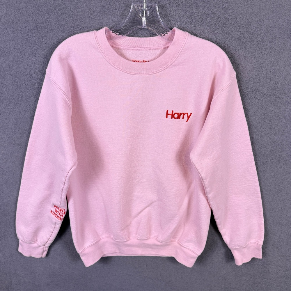 Harry Styles Sweatshirt Women Small Pink Treat People With Kindness Tour Merch